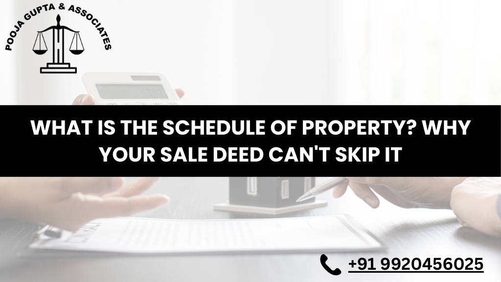 What is the Schedule of Property? Why Your Sale Deed Can’t Skip It
