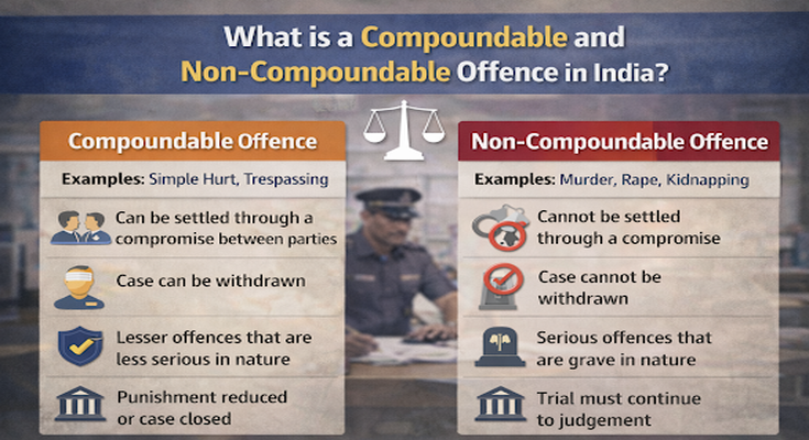 What is a Compoundable and Non-Compoundable Offence in India?