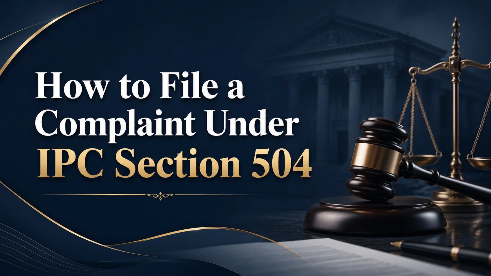 How to File a Complaint Under IPC Section 504